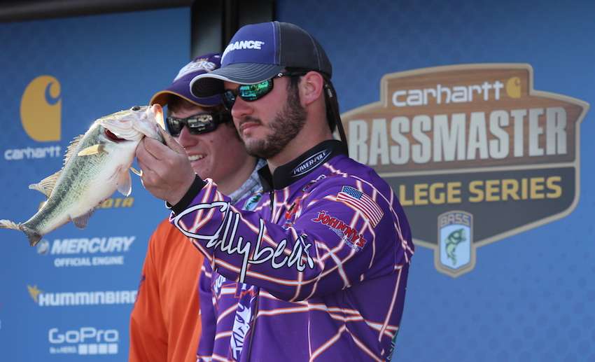 Christopher Hampton and Hutton Leppert of Northwestern State University finish 18th with 11-2. 