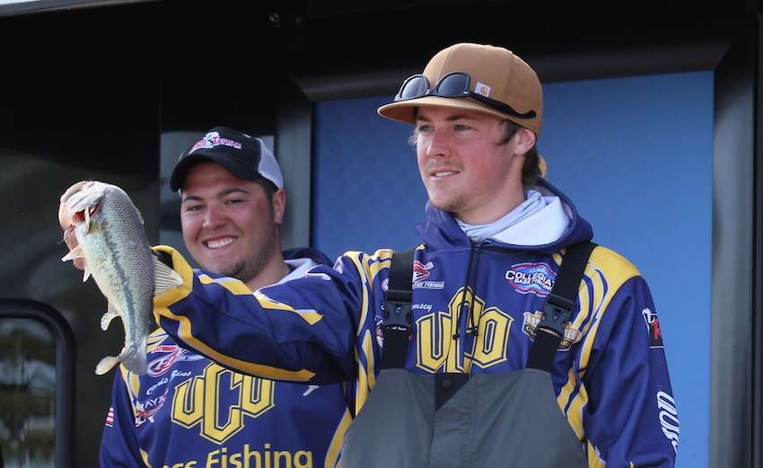 Easton Ramsey and Chris Zins of the University of Central Oklahoma finish 13th with 14-5. 