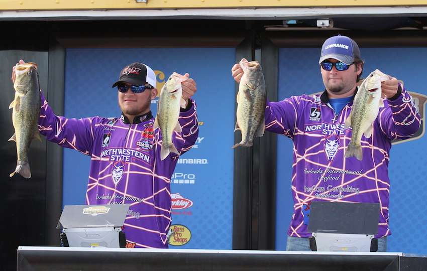 Ledet and Cooper's bag tips the scales at 17-0 and their three-day total of 30-9 is enough to put them in the hot seats with the lead. 