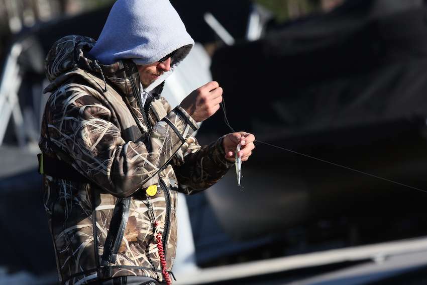 Gilley opts for a jerkbait. 