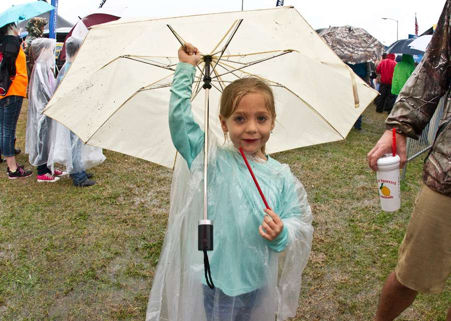 And the occasional poncho and umbrella combination.