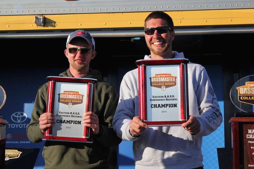 Austin Neary and Alex Frazier of Western Carolina University are your 2014 Carhartt Bassmaster College Series Eastern Regional Champions. 