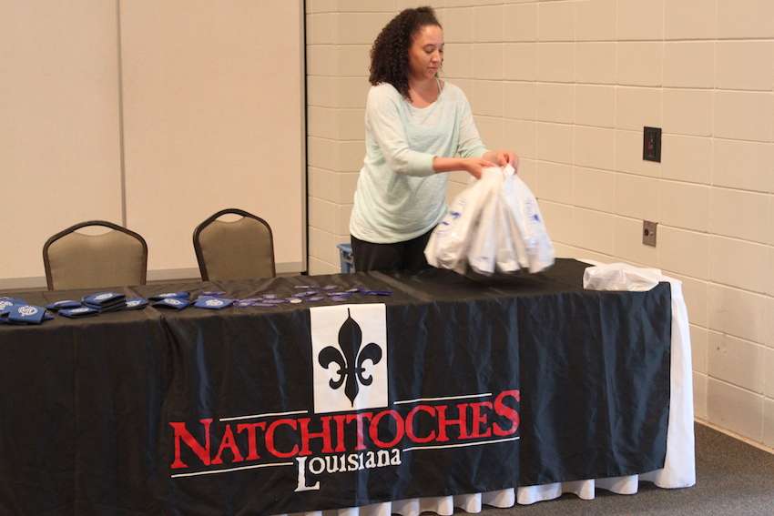 The city of Natchitoches rolls out the red carpet. 