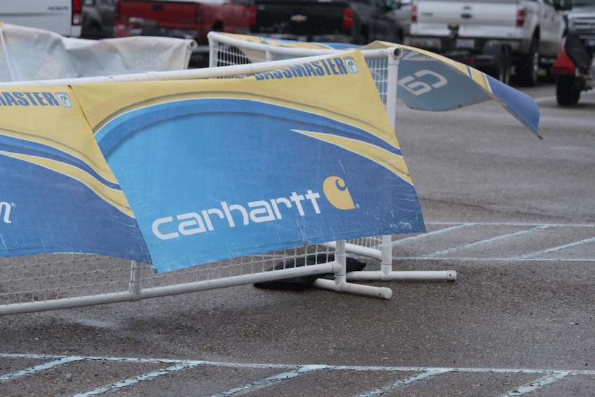 ... keeping the Carhartt signage in the air. 