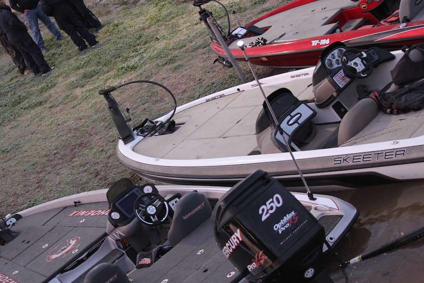 Not nearly as much ice on the decks today.