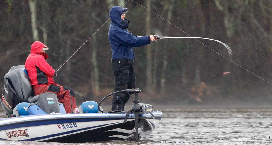 The bass on Ross Barnett were being assaulted with just about every type of bait imaginable. 
