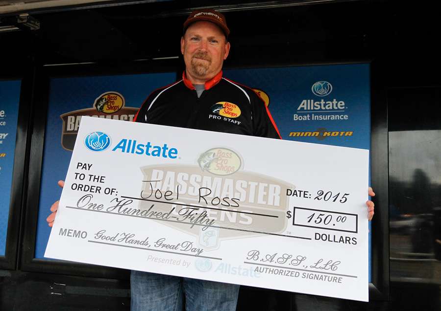 Joel Ross received a bonus check from Allstate.