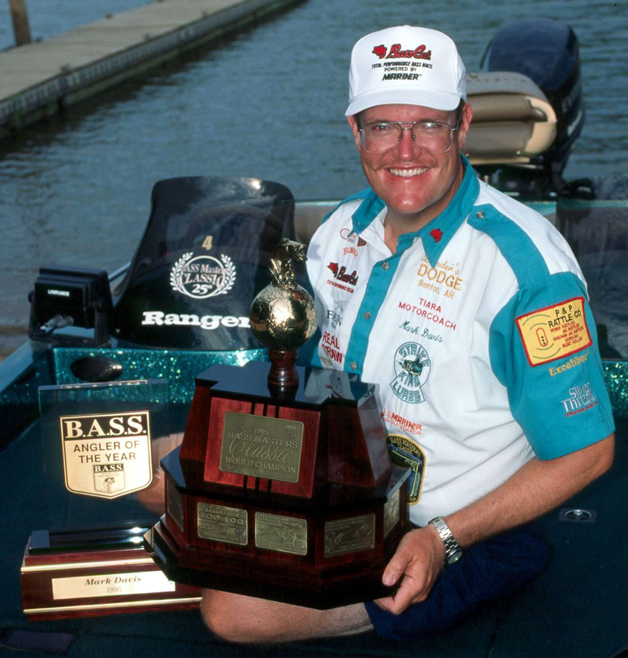 In 1995, Mark Davis won both the Bassmaster Angler of the Year title and the Bassmaster Classic championship. He added Angler of the Year titles in 1998 and 2001. The 51-year-old resident of Mount Ida, Ark., always gives a thoughtful answer to any question. Davis might surprise you with some of his answers to these 20 questions.