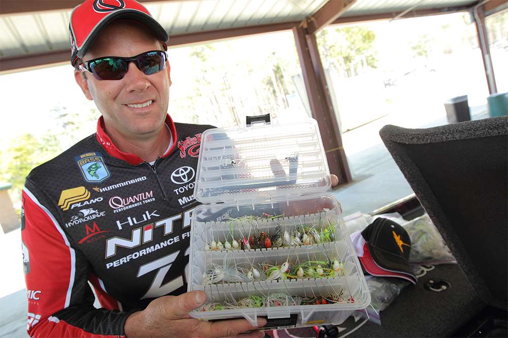 Oh, and he's also got piles of Strike King spinnerbaits.
