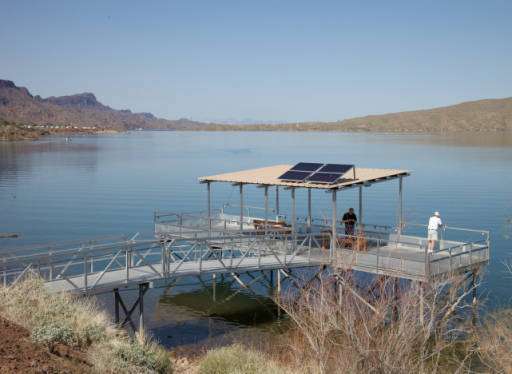 The Lake Havasu project also included the construction of six fishing piers with facilities and parking. (Photo courtesy of fws.gov)