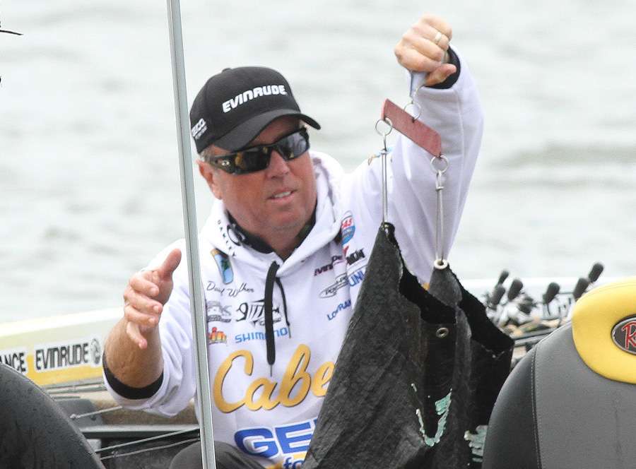 And eventually building an 18 pound, 14 ounce sack that left him in third place after Day 3, but cutting the leader's cushion by half.