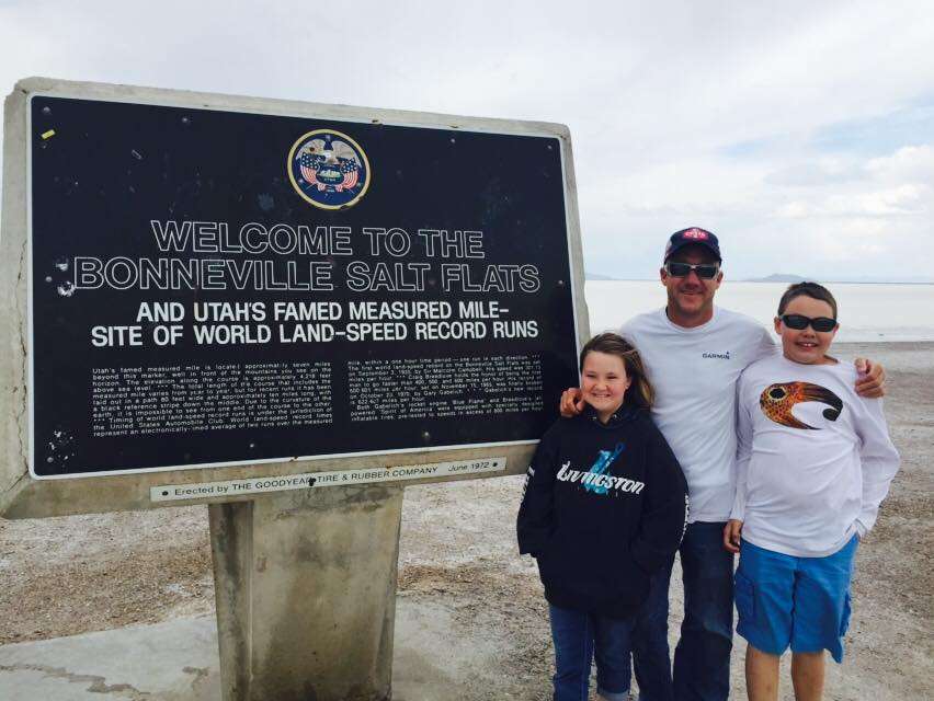 <p>I love a good road trip. It's great to drive out West and explore new areas. The kids loved Bonneville Salt Flats.</p>
<p>-- <a href=