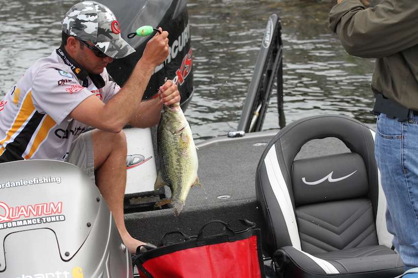 Jordan Lee had another 18-pound bag. He is fishing on Day 3. In fact, both Lee brothers are.
