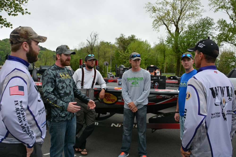 Check out these guy's time on rainy Lake Guntersville the day after the Elite Series finished. 