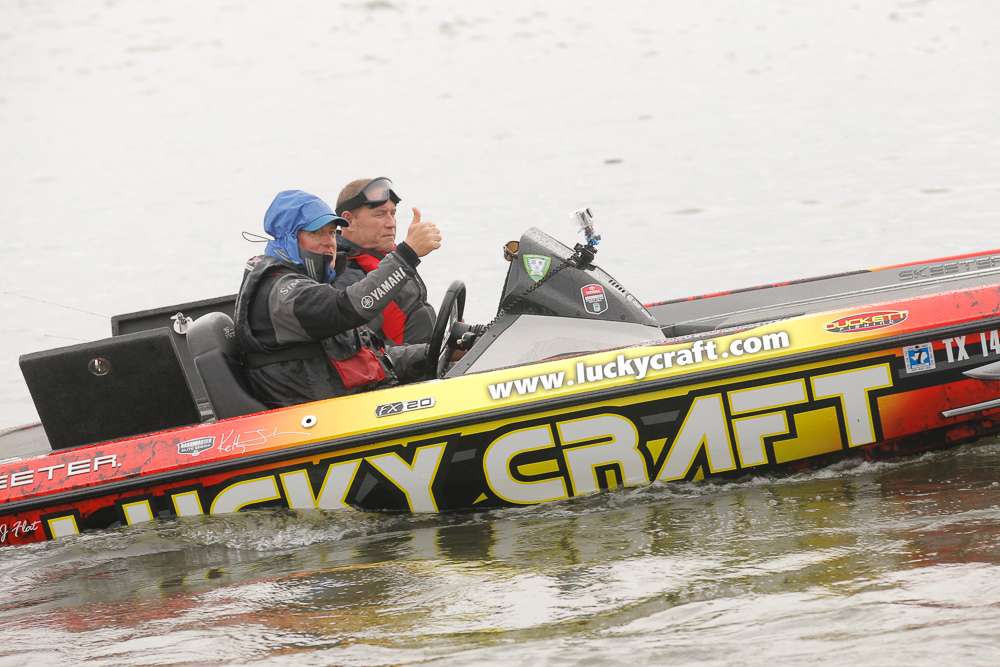 Sitting in second place after Day 1, Kelly Jordon has got to be ready to fish.