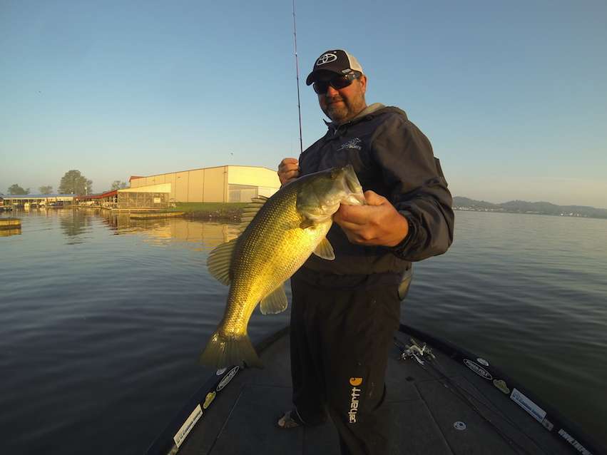 Not a Guntersville giant, but a very solid fish for the North Carolina pro.