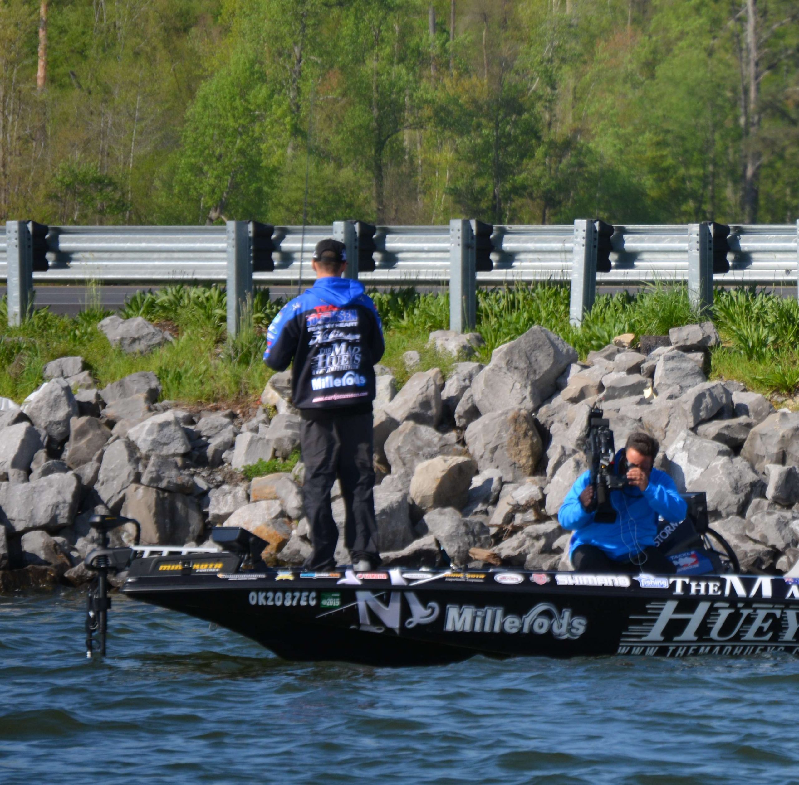 He's been fishing the same spot Randy Howell fished when he won the Classic here in 2014. 