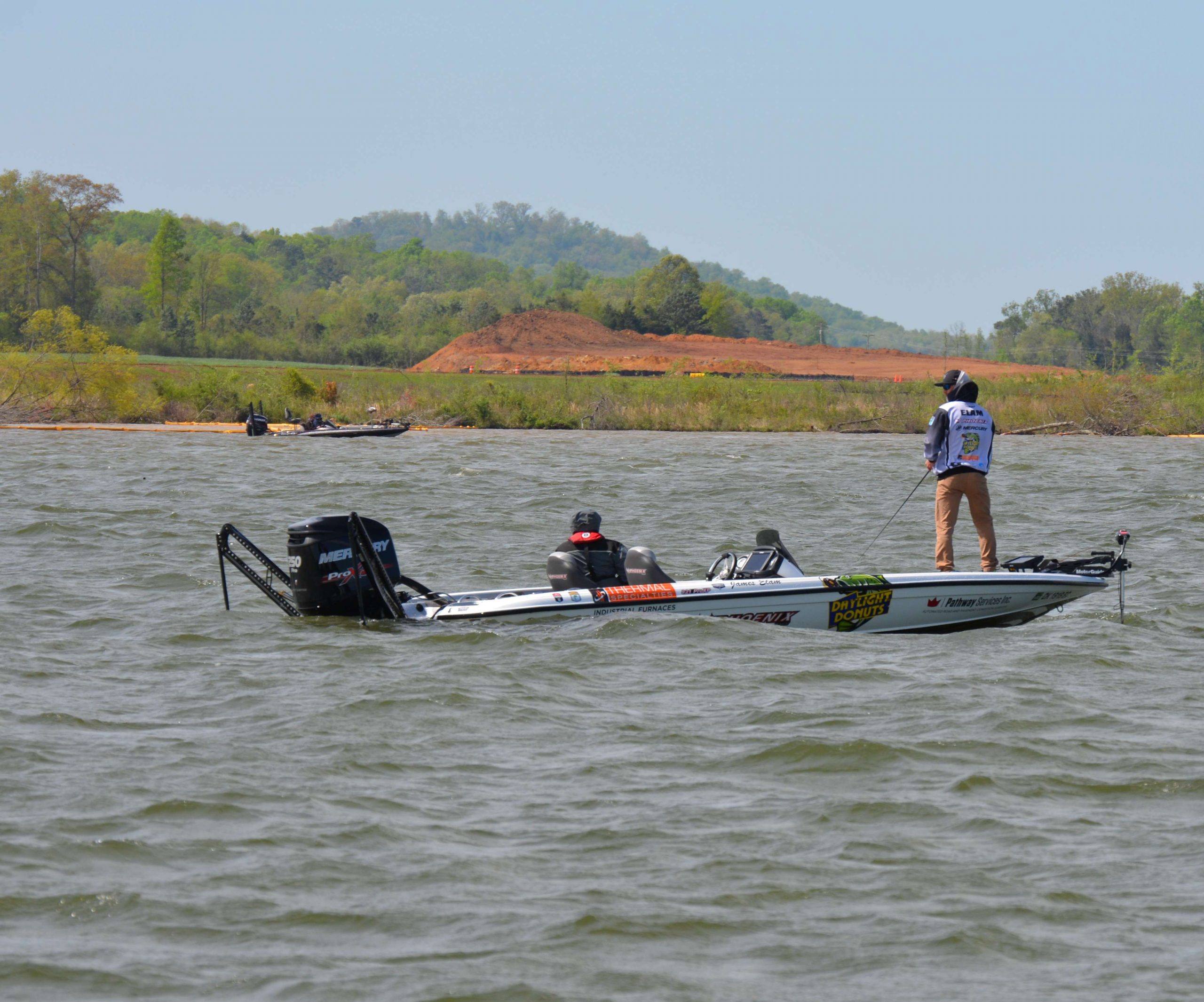 Elam is trying to find another bass like the 8-8 monster he caught on Day 1.