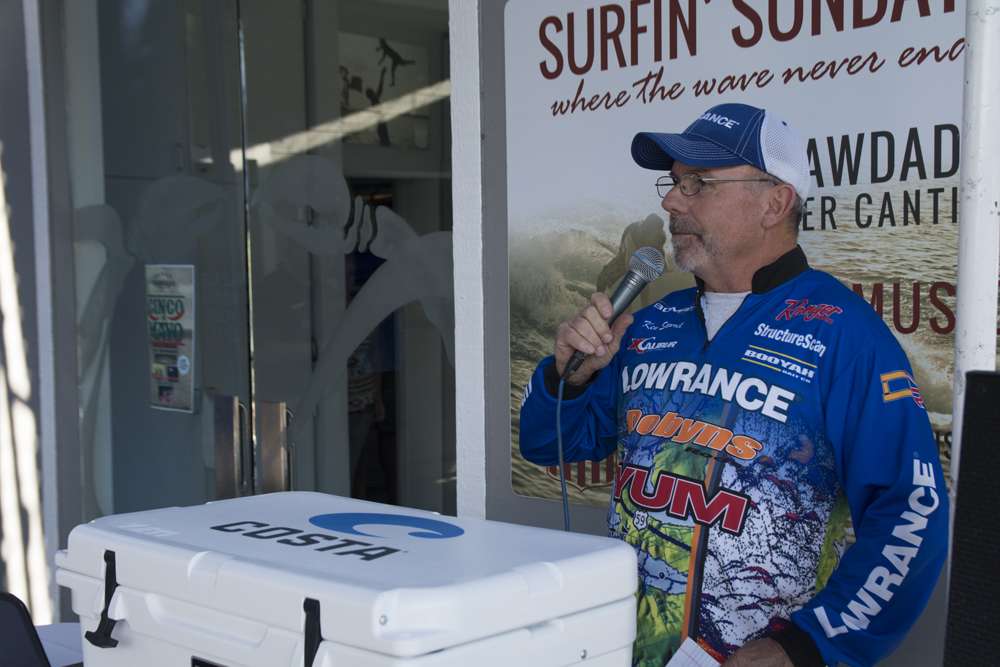 ... followed by Ken Suaret of Lowrance, who was introducing the new contingency program.