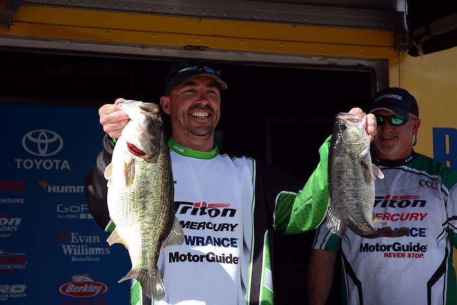 Utah angler Davick Hansen leads his state while climbing into third place in the overall competition with 23-11.