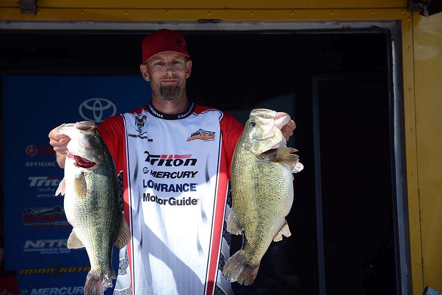 Jason Hemminger gave a big boost to his state team with this catch weighing 29-12. He moves into 5th place overall and leads his state team from California. 