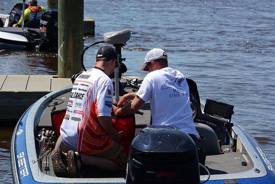 Anglers from different states are paired in the tournament. 