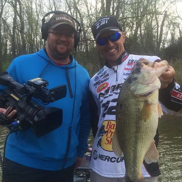 <p>They're munching on the Arkansas River today with the Bass Pro Shops film crew!</p> <p><a href=