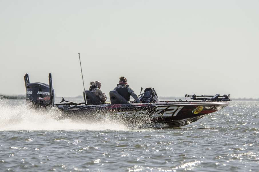 Kevin VanDam rolling up to his next fishing spot. 