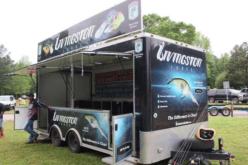 The Livingston Lure trailer here to display all their products. 