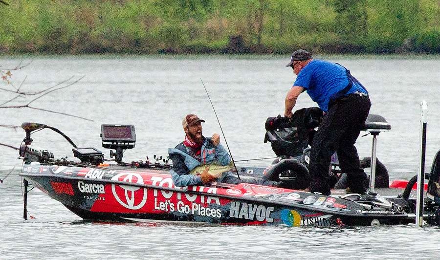 It also produced another moment that Iaconelli has become famous for.
