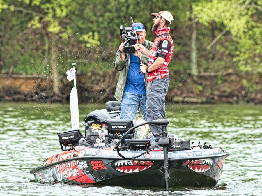 Before the fish was completely in the boat, Iaconelli was yelling.