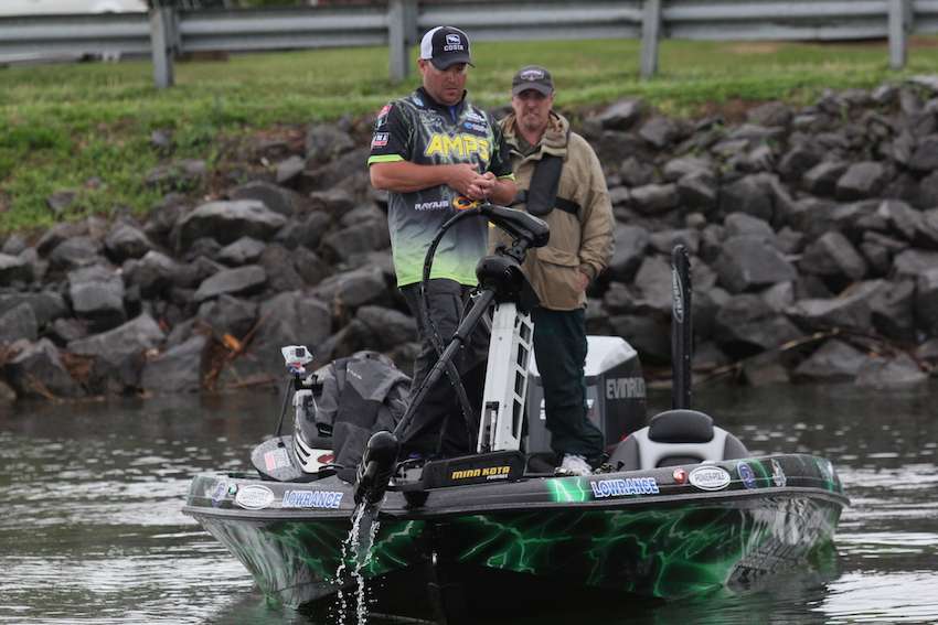 Kelley has just missed a 6 and a 7-pound fish within the last 15 minutes. He decides to make a move and return later. 
