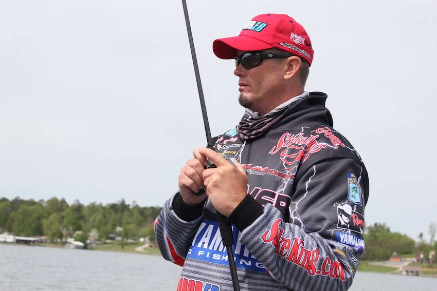 Combs put 20-pounds in the boat in the matter of a few minutes at the start of the day. 