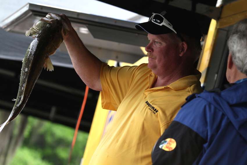 The weigh-in continues on as anglers bring their Alabama River catches to the scales. 