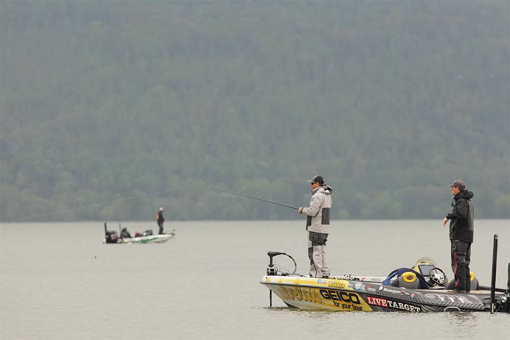 David Walker and Derek Remitz fished close by at one point