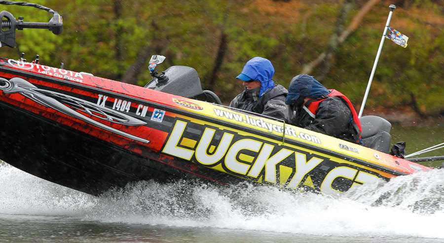 Time to make a move. The rain had started again making it difficult to see fish on beds.