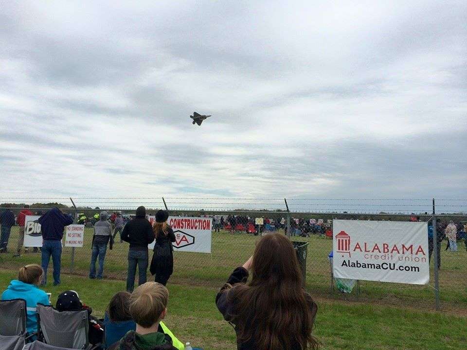 <p>Took the kids to their first air show in Tuscaloosa. We got to see a F22 Raptor fly - awesome!</p> <p><a href=