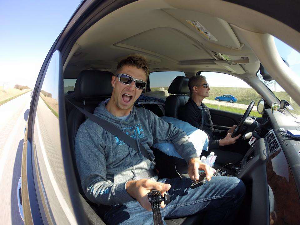 <p>1st GoPro selfie stick shot headn west with Papa Pip helpin out ... I could get used to this!</p>
<p>-- <a href=