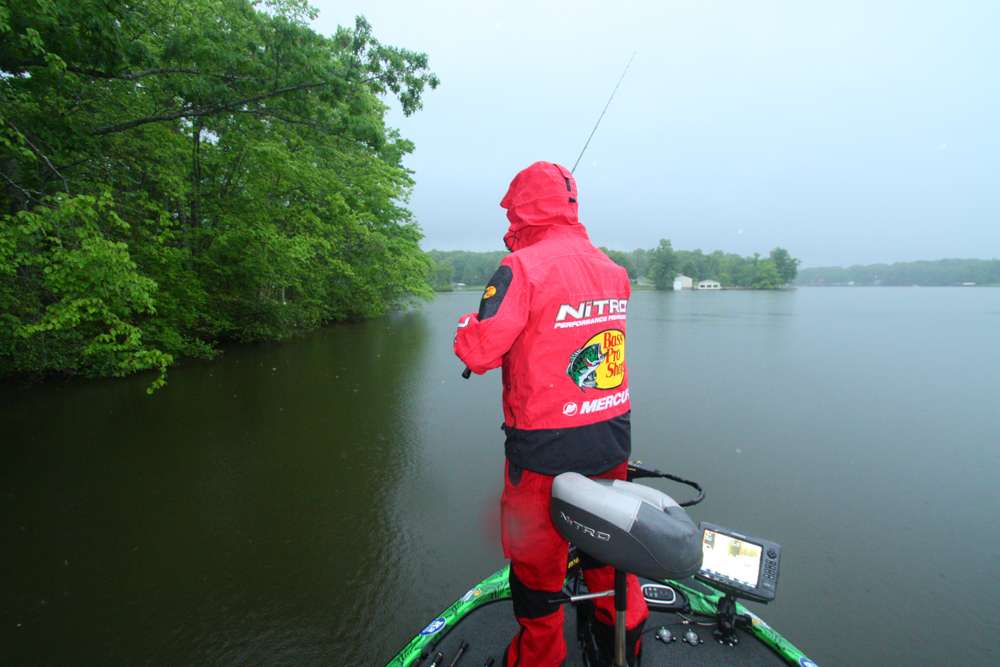 May was Dennis Tietjeâs turn at bat to fish a small lake heâs never seen before with seven hours to locate and catch bass while we log his every move. The Roanoke, La., pro has fished B.A.S.S. events since 1987, fishing B.A.S.S. Nation events for 17 years and eventually entering the Elite Series via his success in Bassmaster Opens. Tietje (pronounced âT-Jâ) operates a successful commercial crawfish farm and also guides for crappie when heâs not competing on the pro bass circuit. Hereâs what happened May 9, 2014, when he hit a small, remote reservoir. 
6:52 a.m. Tietje tries a lizard around shallow wood cover.