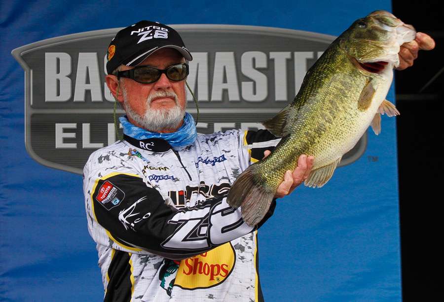 Rick Clunn 24th, 20-6 (tied for big bass with this 8-8)