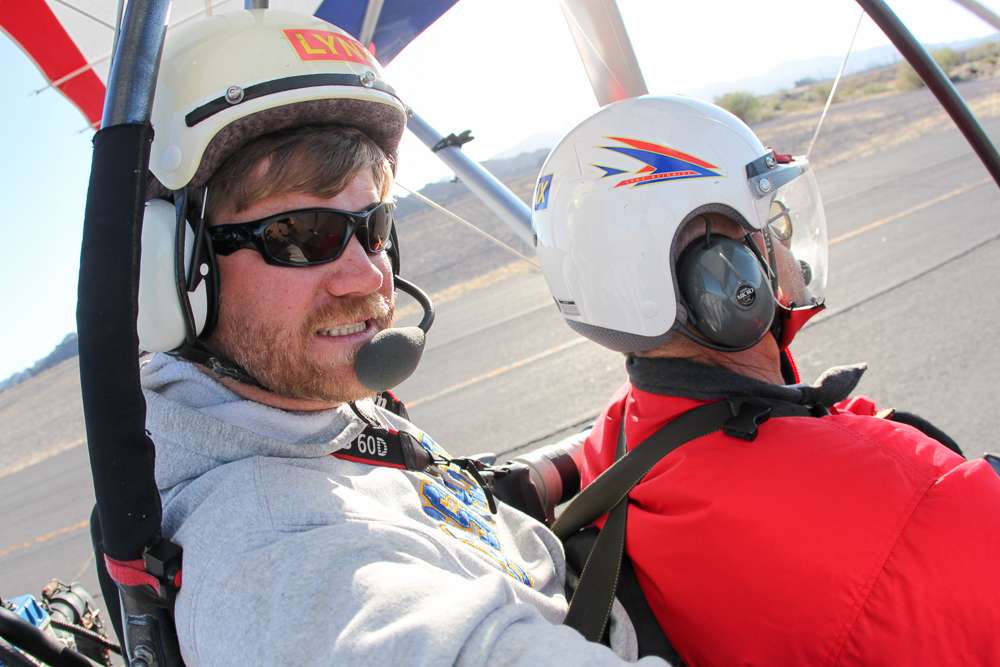 Here I am ready to take to the air over Lake Havasu. Been nice knowin' y'all. 