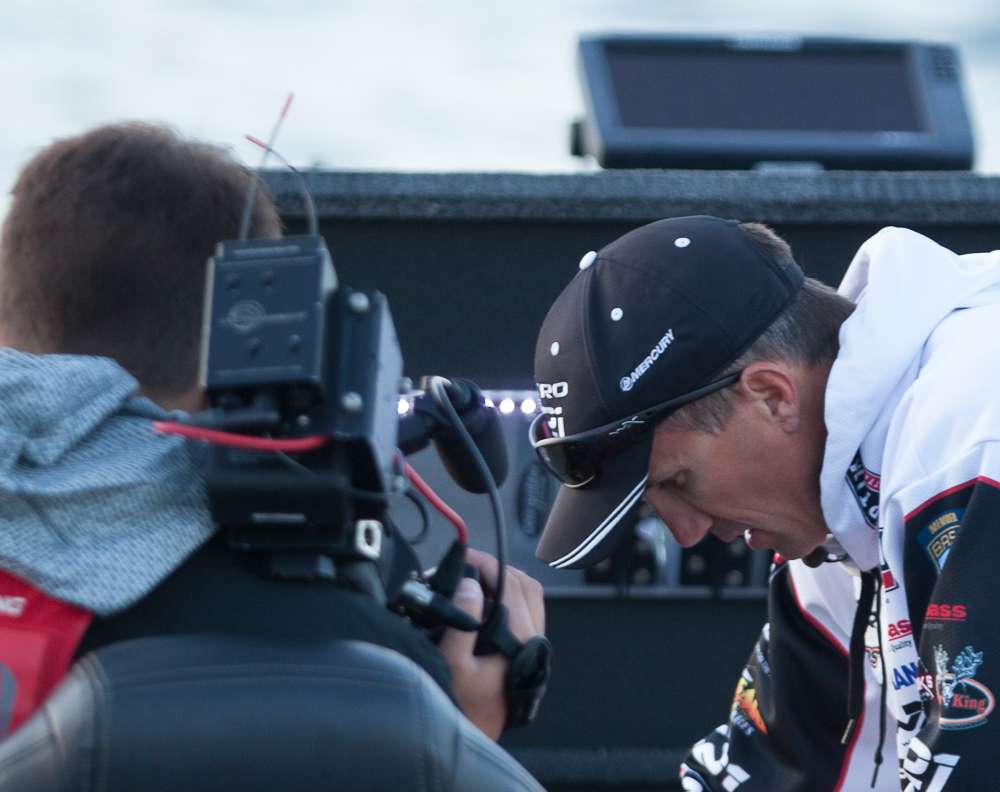 Edwin Evers will be on Bassmaster LIVE again today.