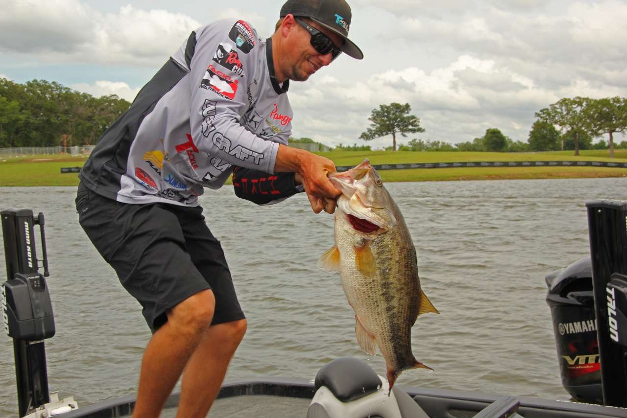 Brent Ehrler caught the kind of 10-pounder Lake Fork is famous for on the final day of competition.