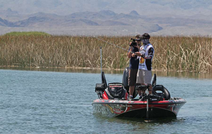 Edwin Evers started Day 3 on Lake Havasu in third place, just 2 pounds out of the lead.