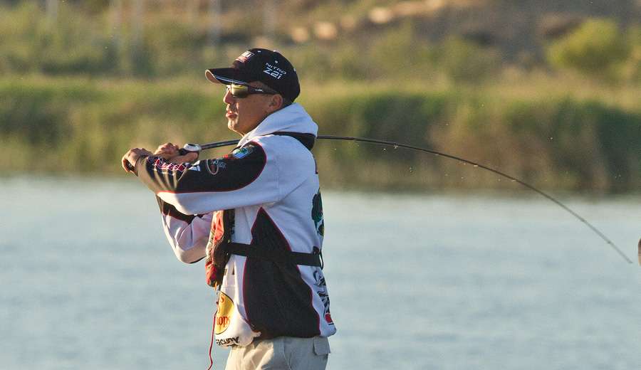 Edwin Evers started in third place on Day 4 of the Bassmaster Elite at Lake Havasu presented by Dick Cepek Tires & Wheels event. And was looking for a big day to jump into the lead.