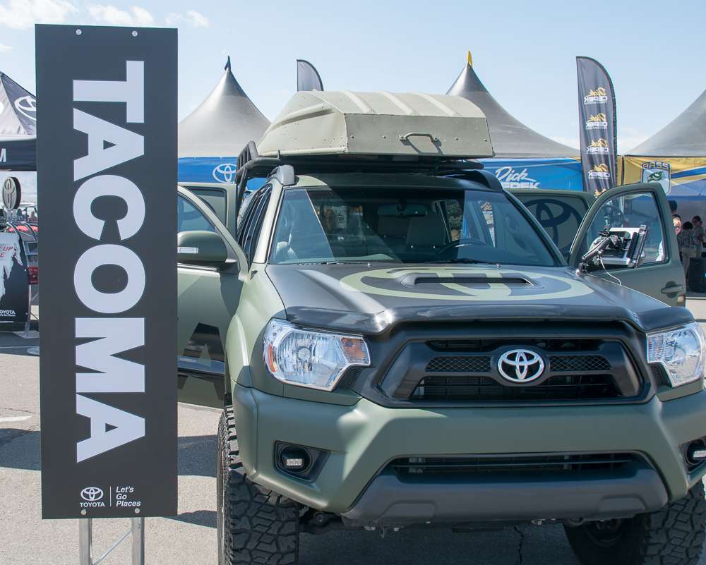 They are also showing off this special Tacoma truck..
