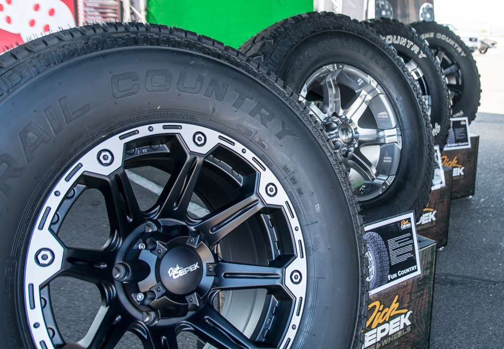 They are showing off their line of tires designed to get you where you want to go, no matter where that is.