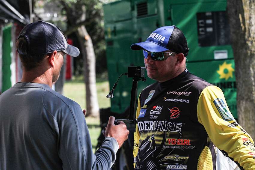 Bobby Lane does an interview after a good Day 3.