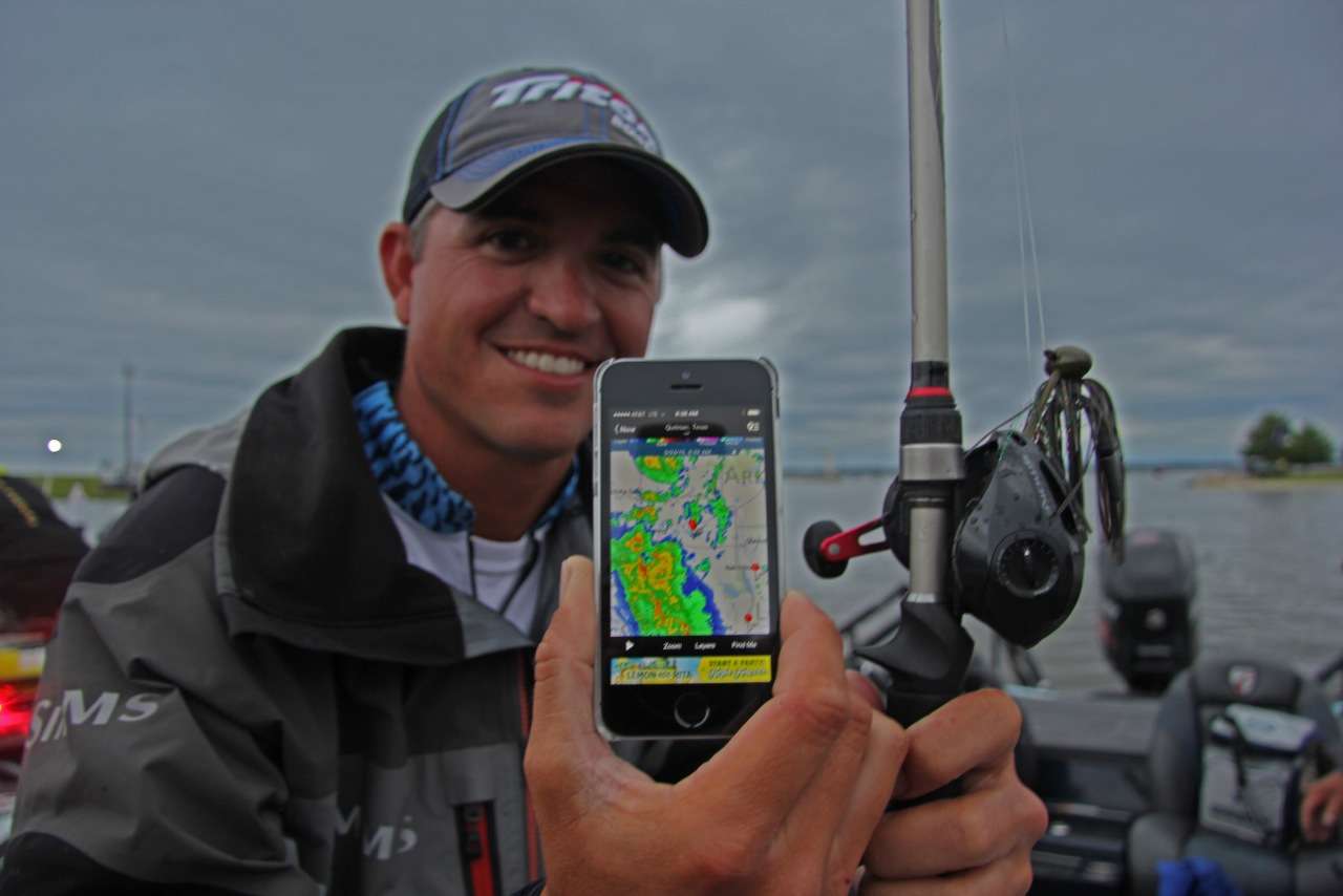 Like most anglers, the current Bassmaster Classic championâs biggest concern of the week was not getting a bite, but instead severe storms in the Lake Fork region.
