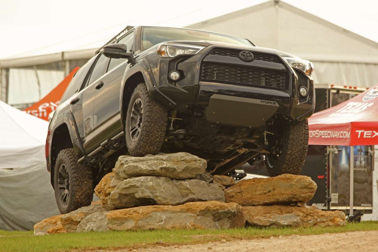 This Toyota 4Runner had the right idea by heading for higher ground.